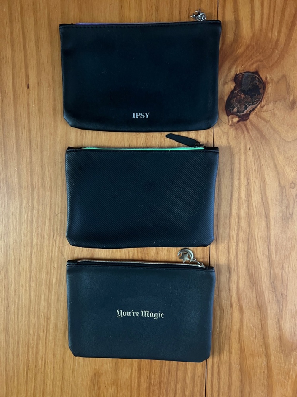 Ipsy Lot of 3 Black Magic Glam Bag Trio with Gothic and Spooky Charms & Prints - Picture 2 of 6